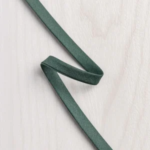 Double-Fold Cotton Poplin Bias Tape - 10 mm (3/8") wide - Forest