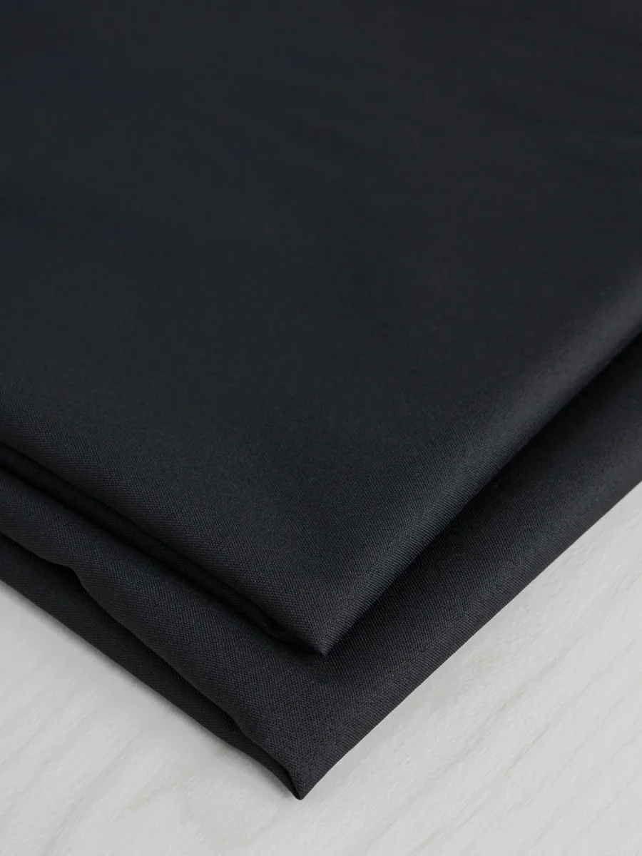 Recycled Lightweight Woven Fusible Interfacing - Black – Image 2