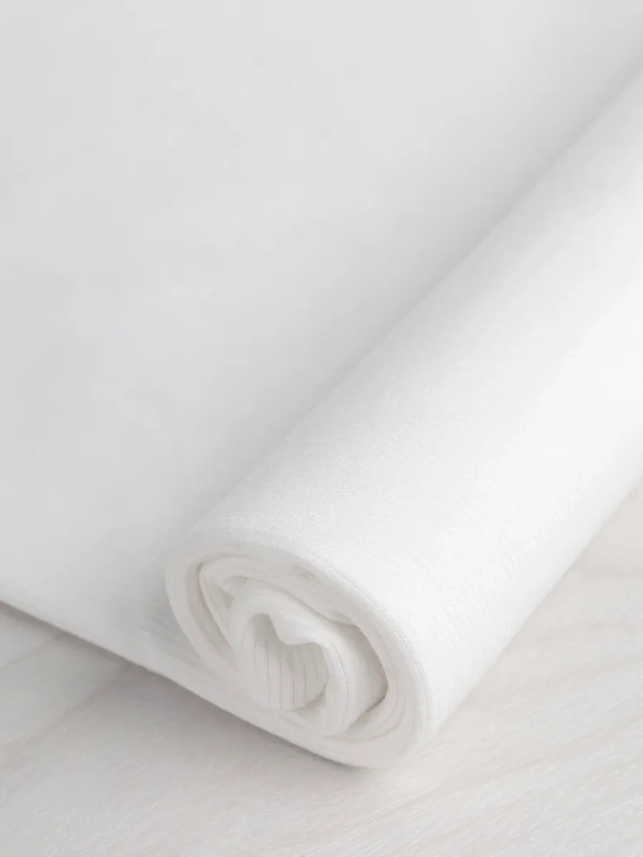 Organic Cotton Waffle 2x2 Baby Rib - Ivory