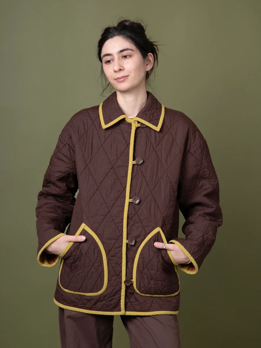 Lightweight Silky Cotton Poplin - Chocolate – Image 3