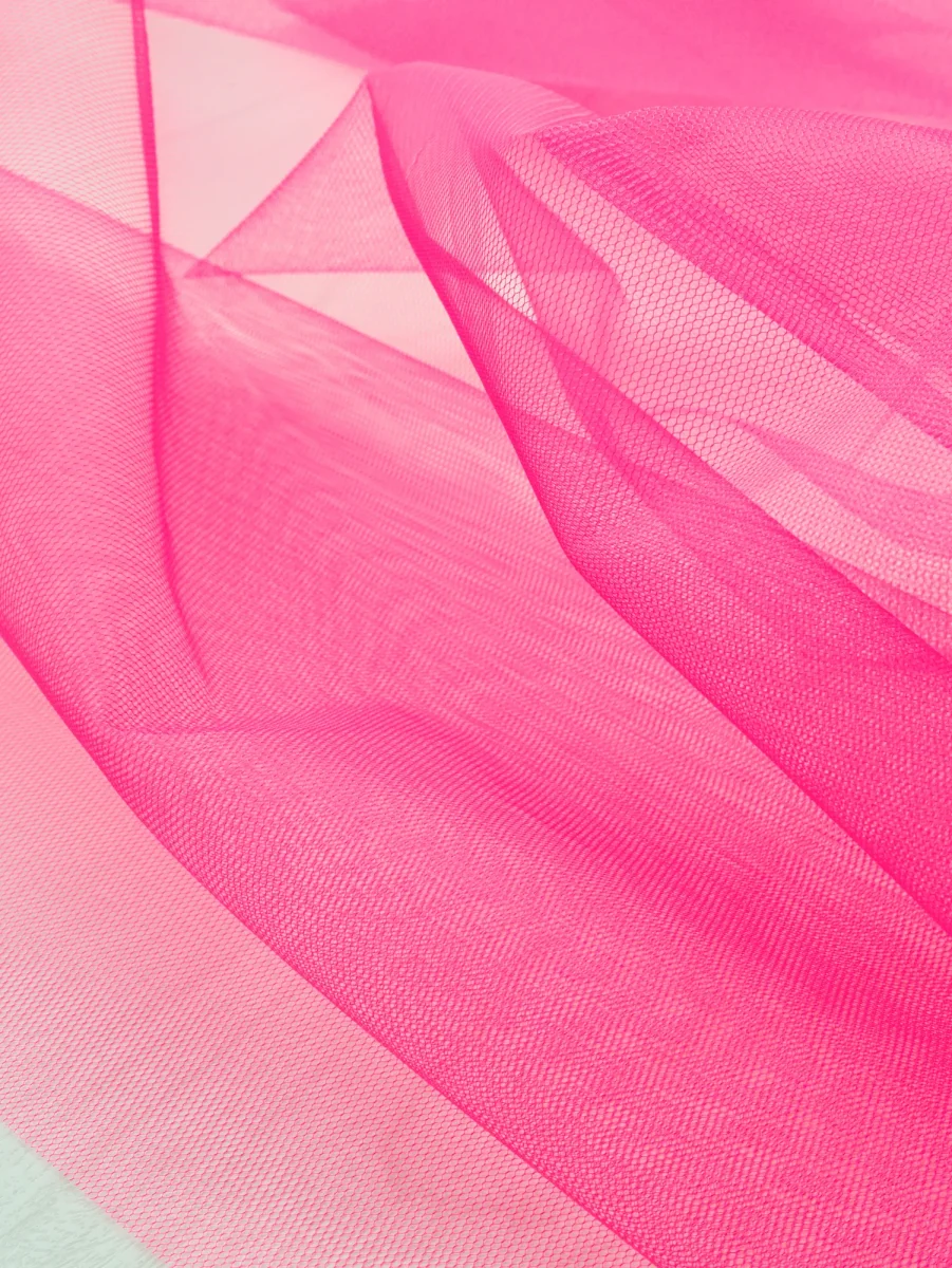 Nylon Tulle Deadstock - Pink – Image 3