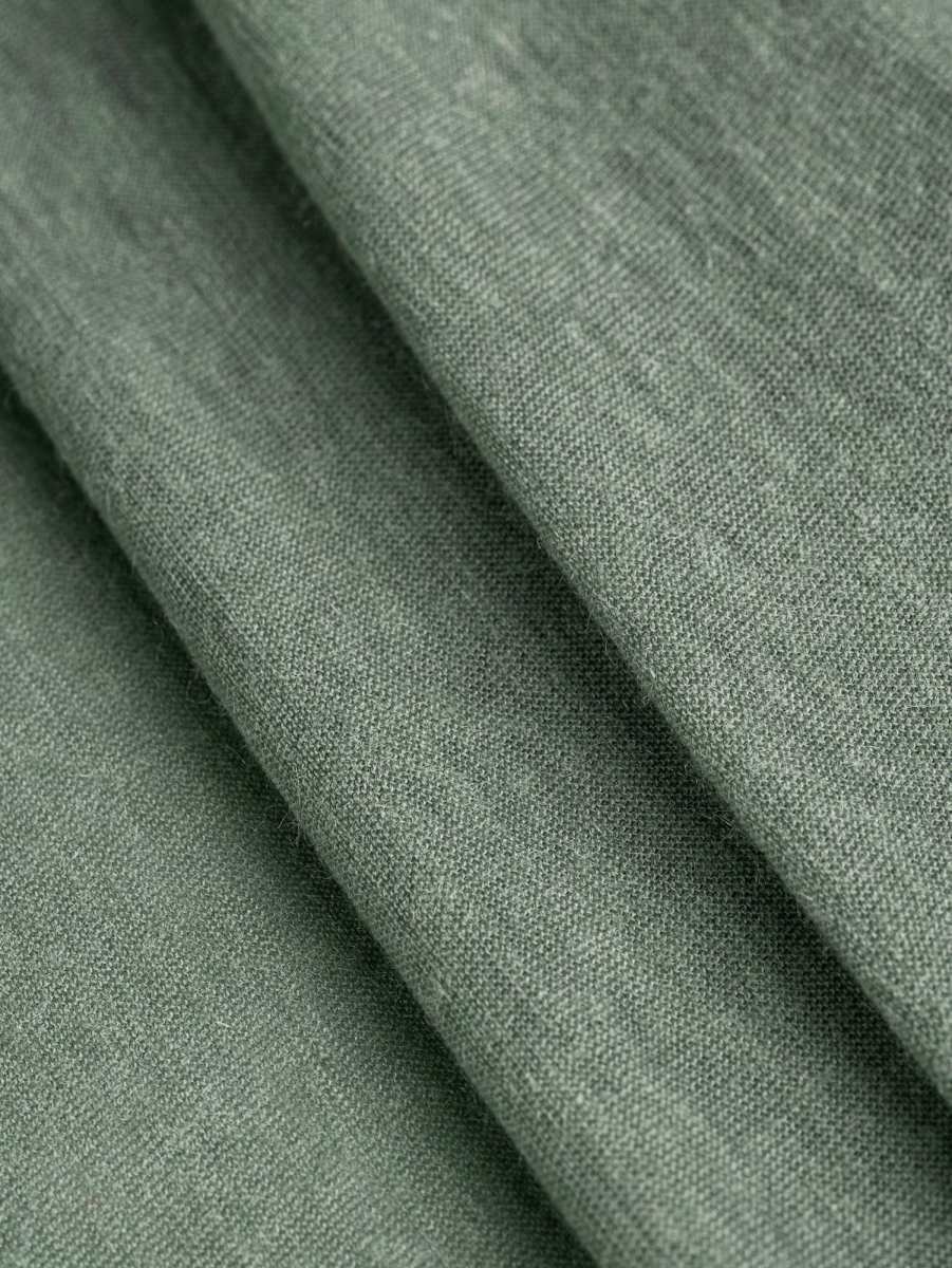 Nylon Wool Jersey Knit Deadstock - Sage - Swatch – Image 4