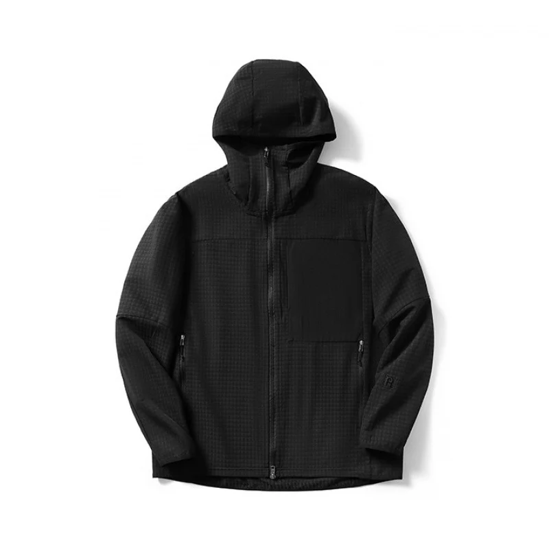 Veste à capuche sport zippée homme, poche poitrine – Image 4