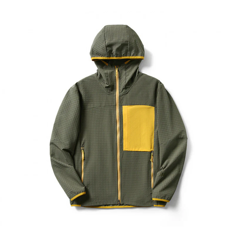 Veste à capuche sport zippée homme, poche poitrine – Image 3