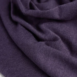 Organic Cotton + Tencel Stretch Knit Jersey - Aubergine