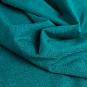 Organic Cotton + Tencel Stretch Knit Jersey - Peacock