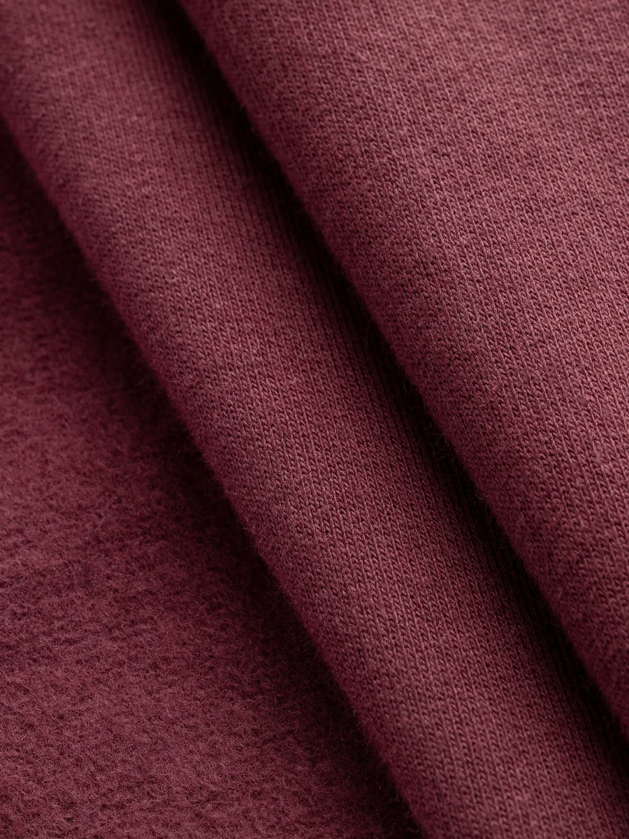 Organic Cotton Fleece - Bordeaux