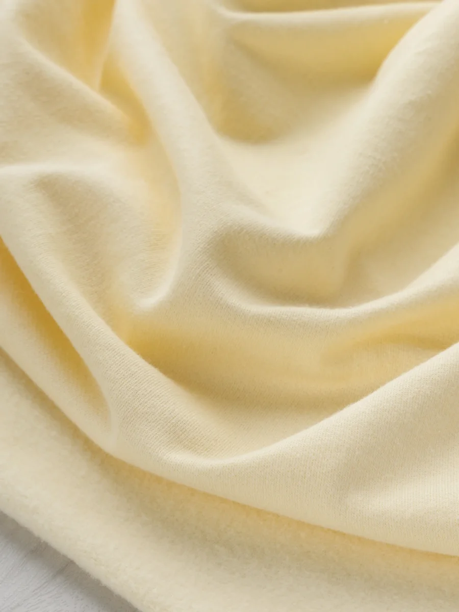 Organic Cotton Fleece - Butter Yellow – Image 4