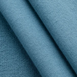 Organic Cotton French Terry - Steel Blue