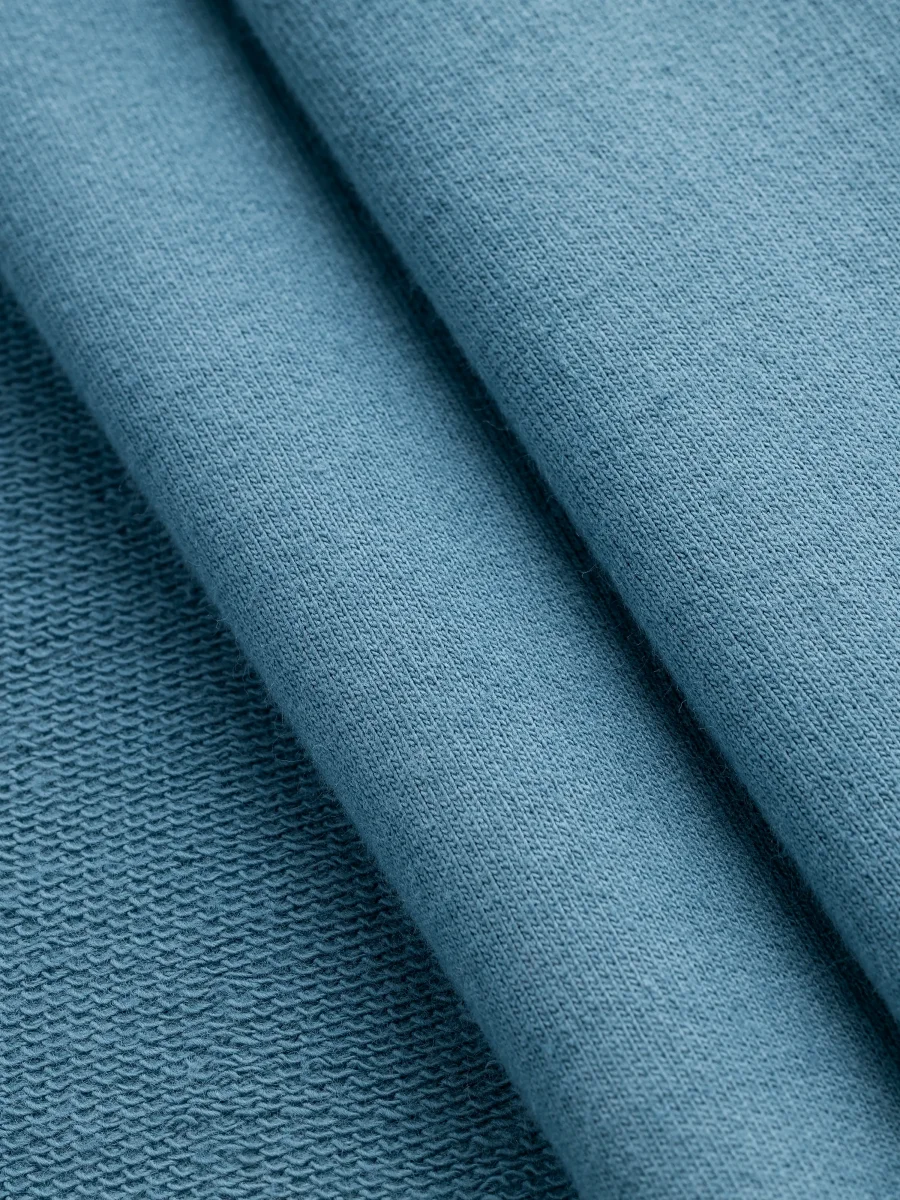 Organic Cotton French Terry - Steel Blue – Image 2