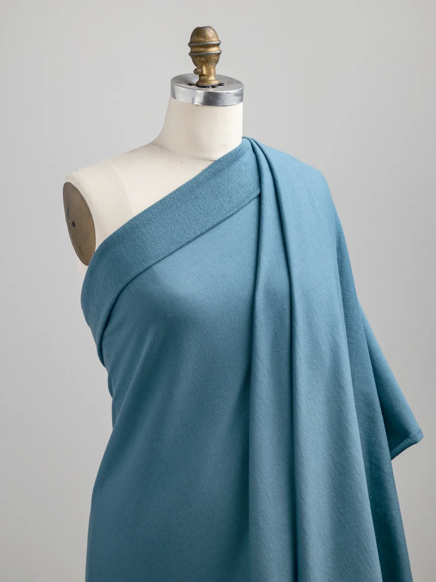 Organic Cotton French Terry - Steel Blue – Image 3