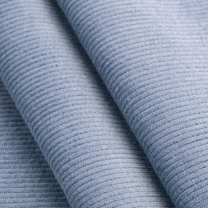 Organic Cotton Lycra Slight Stretch 14 Wale Corduroy - Cornflower Blue