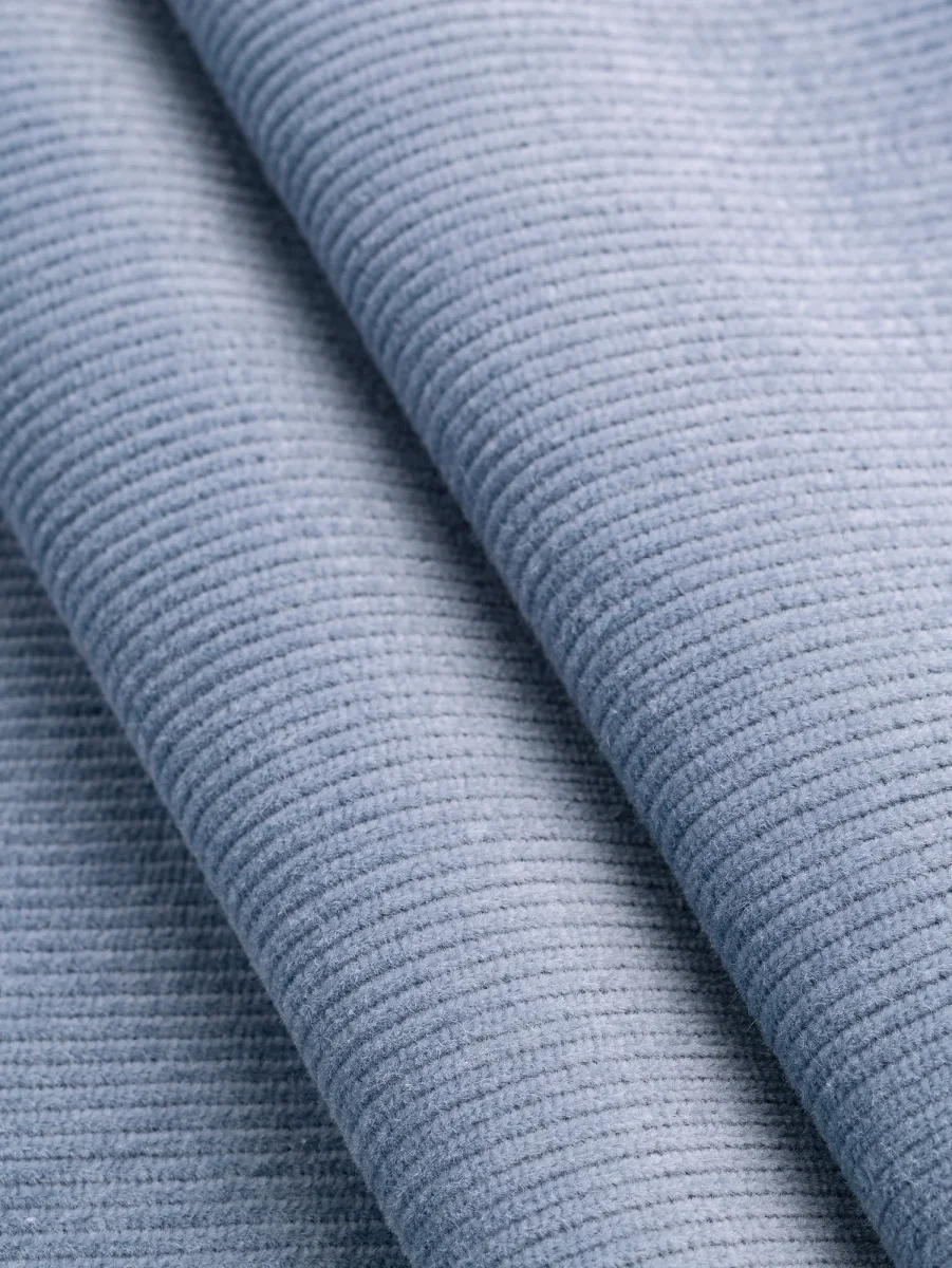Organic Cotton Lycra Slight Stretch 14 Wale Corduroy - Cornflower Blue