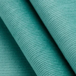 Organic Cotton Lycra Slight Stretch 14 Wale Corduroy - Teal