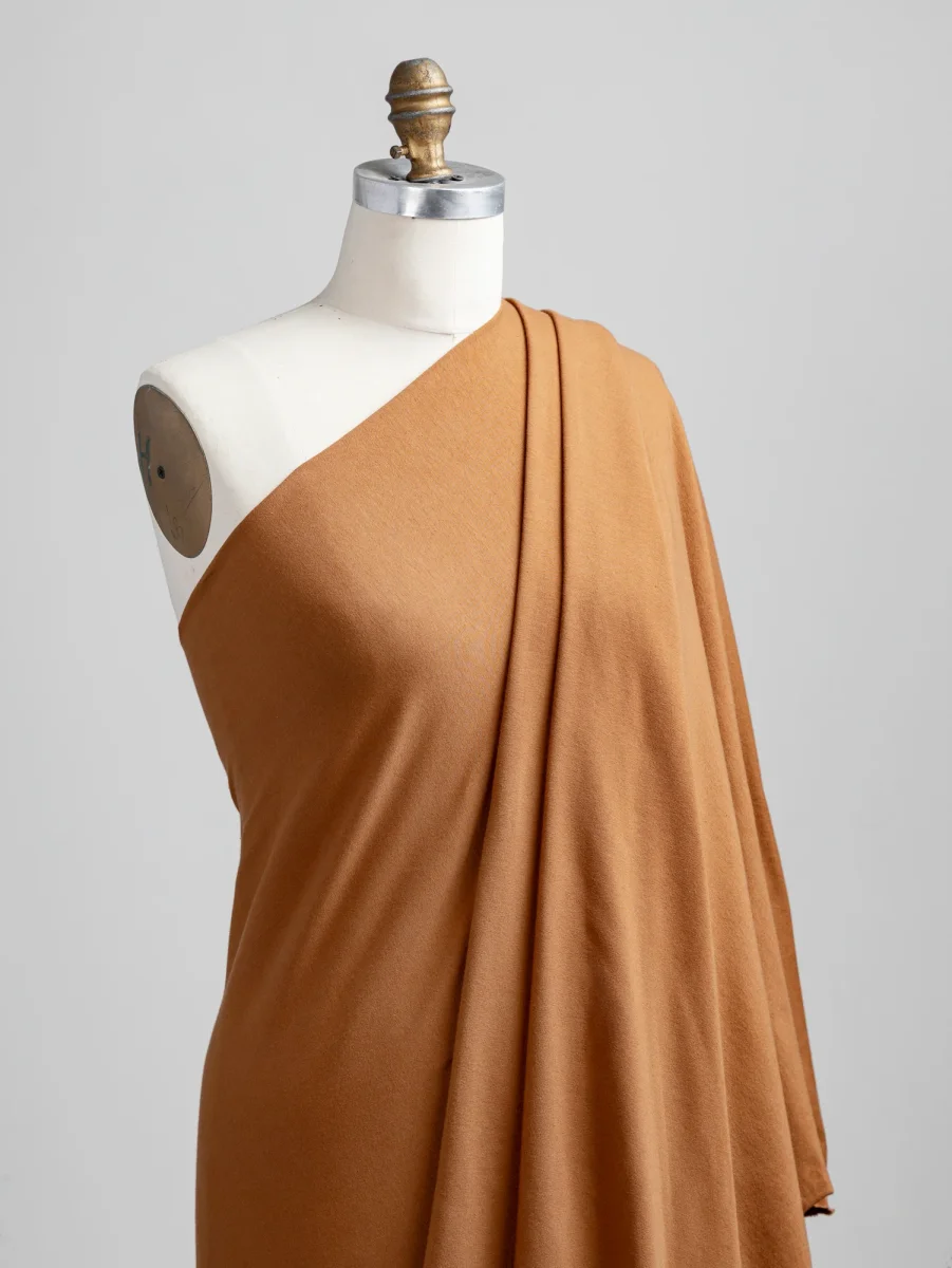 Organic Cotton Spandex Jersey - Caramel – Image 3