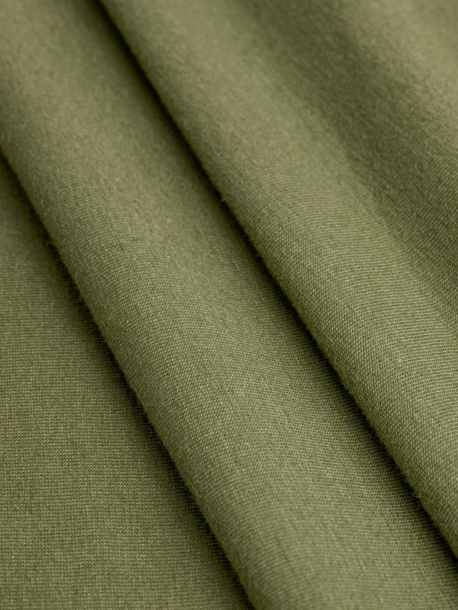 Organic Cotton Spandex Jersey - Olive – Image 2