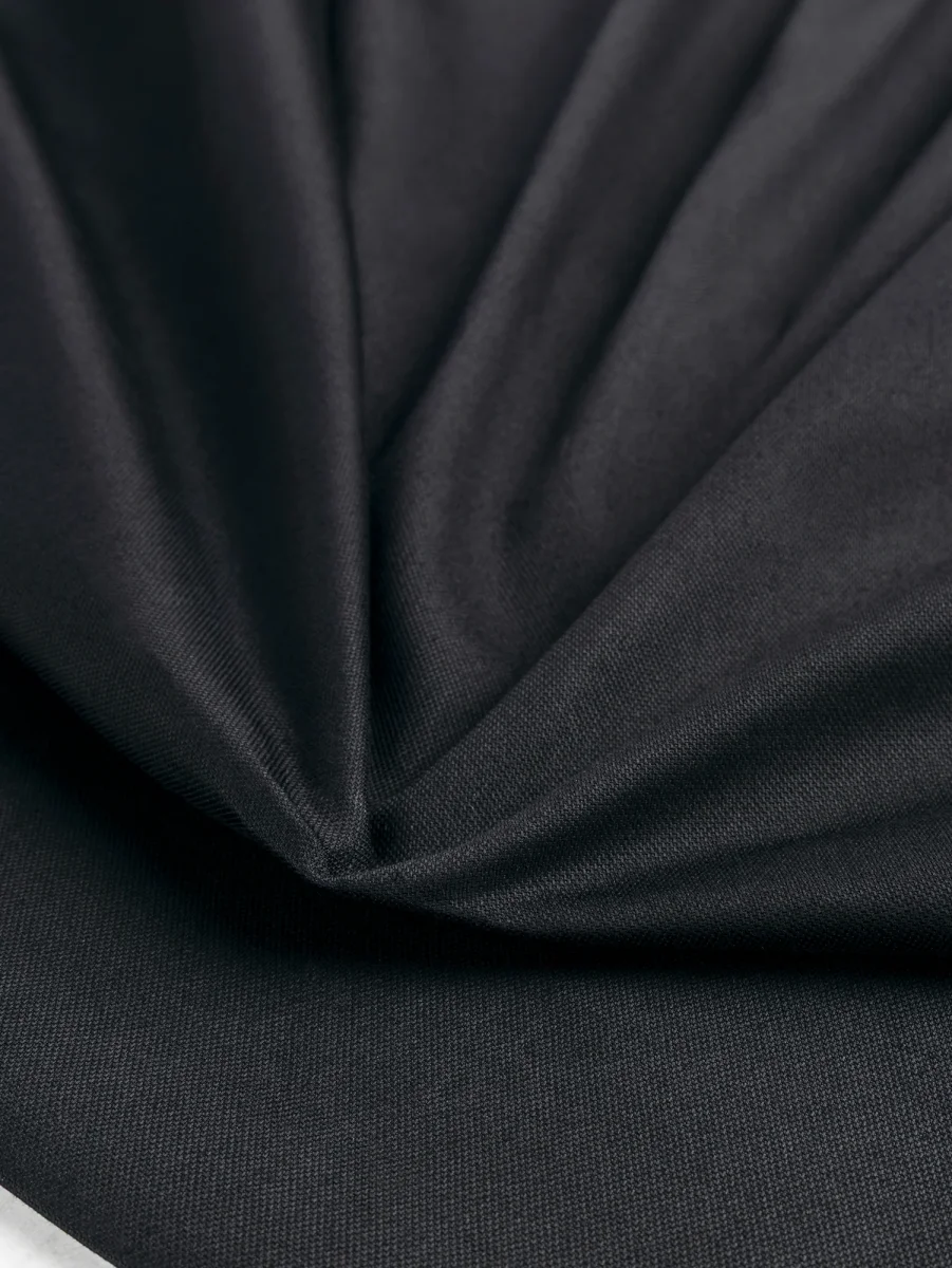 Organic Cotton Stretch Canvas - Black – Image 4