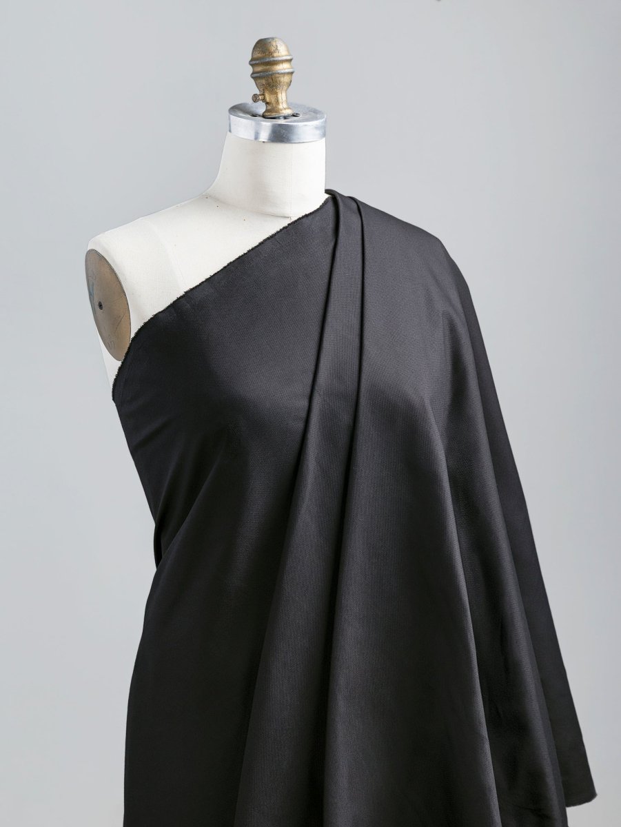 Organic Cotton Stretch Canvas - Black – Image 3