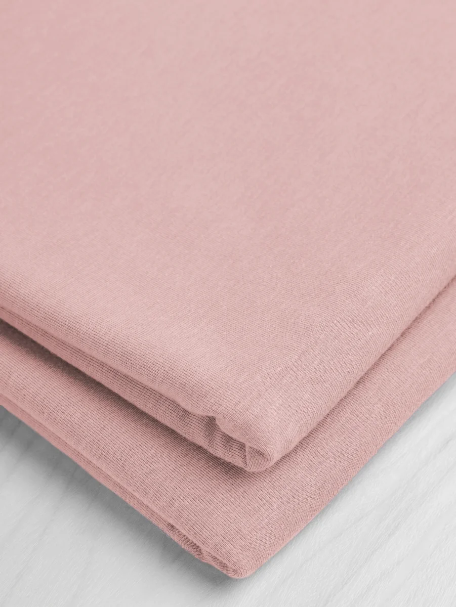 Organic Cotton + Tencel Stretch Knit Jersey - Dusty Rose – Image 3