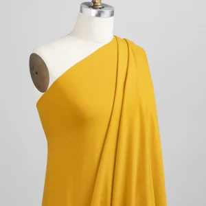 Organic Cotton + Tencel Stretch Knit Jersey - Honey - Swatch