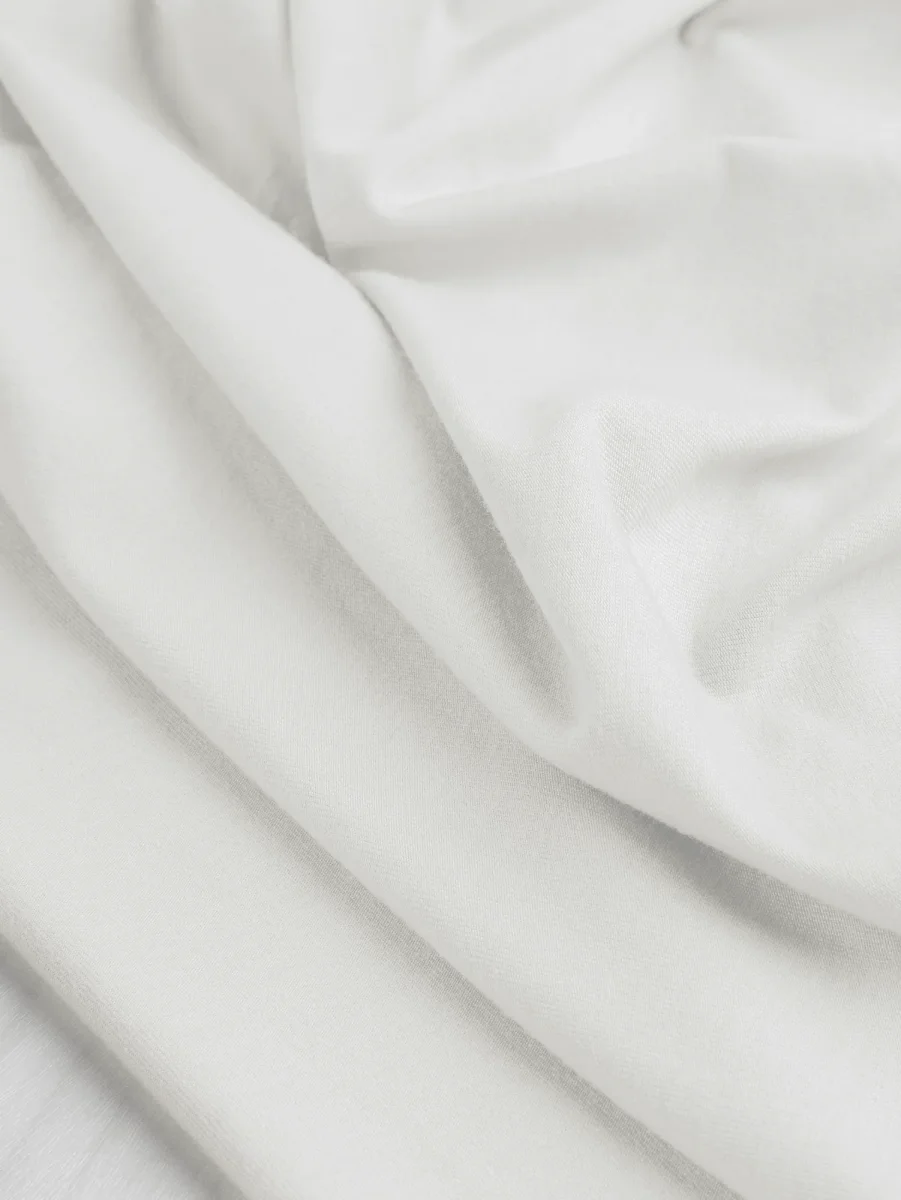 Organic Cotton + Tencel Stretch Knit Jersey - Ivory