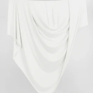 Organic Cotton + Tencel Stretch Knit Jersey - Ivory - Swatch