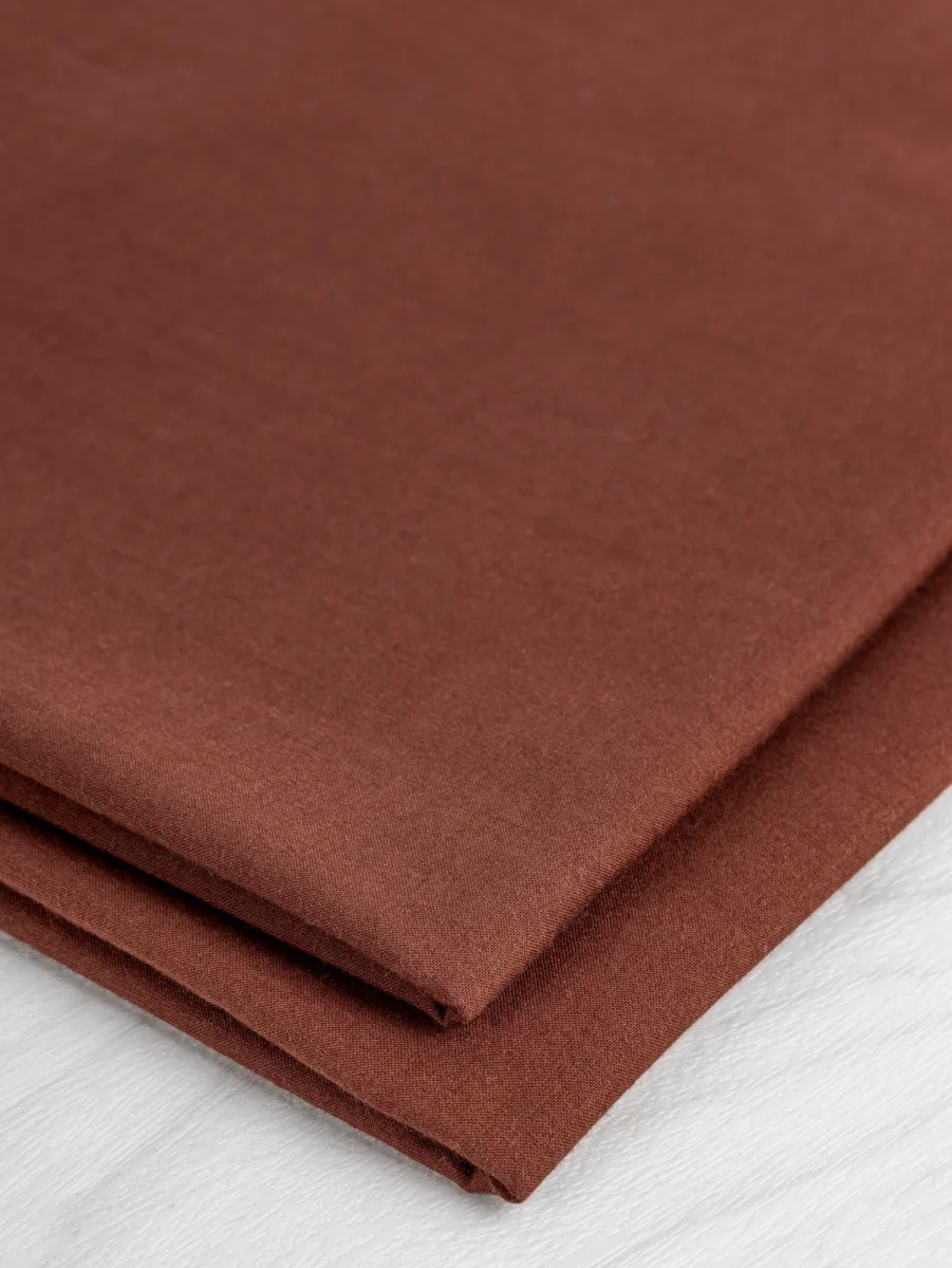 Organic Cotton Voile - Chestnut – Image 4