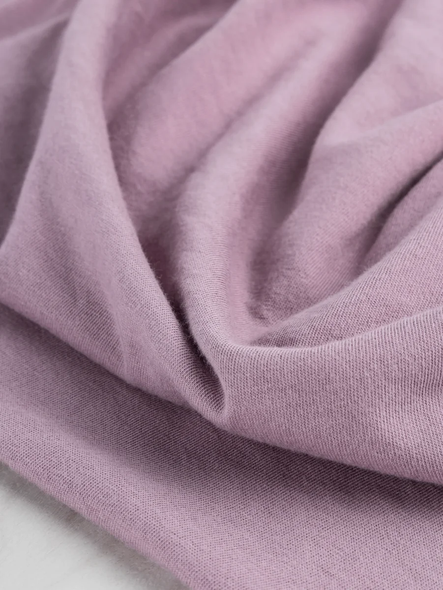 Organic Cotton Washed Jersey Knit - Lilac – Image 2