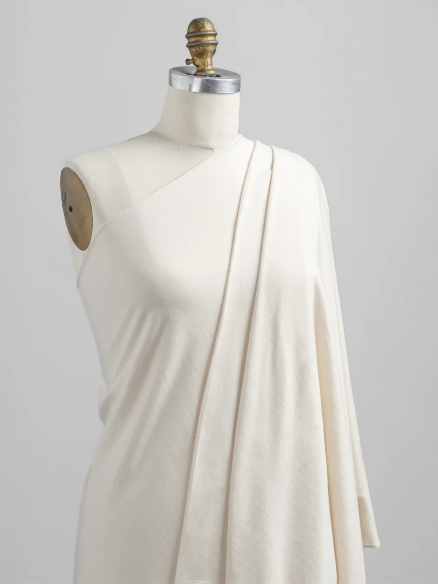 Organic Cotton Washed Jersey Knit - Natural – Image 3