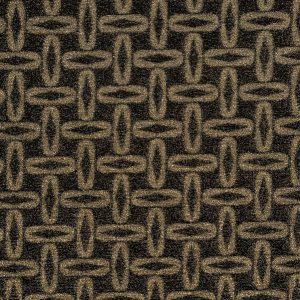 Oval Stretch Knit Deadstock - Black + Gold - Swatch