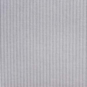 Pinpoint Striped Cotton Oxford Shirting - Black + White - Swatch