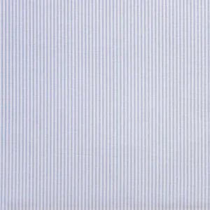 Pinpoint Striped Cotton Oxford Shirting - Chambray + White - Swatch