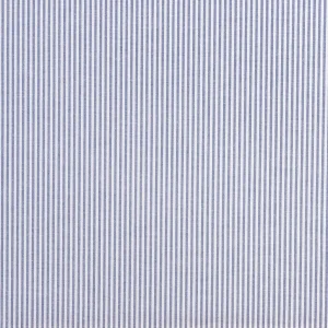 Pinpoint Striped Cotton Oxford Shirting - Indigo + White - Swatch