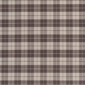 Plaid Italian Wool Stretch Suiting Deadstock - Brown + Tan - Swatch