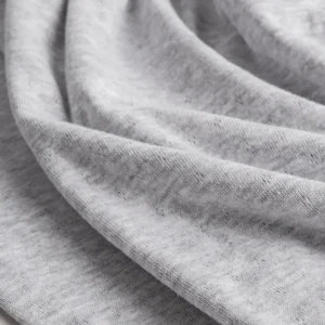 Pointelle Jersey Knit - Heather Grey