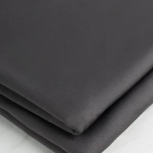 Poly Brushed Stretch Jersey Knit Deadstock - Charcoal - Swatch