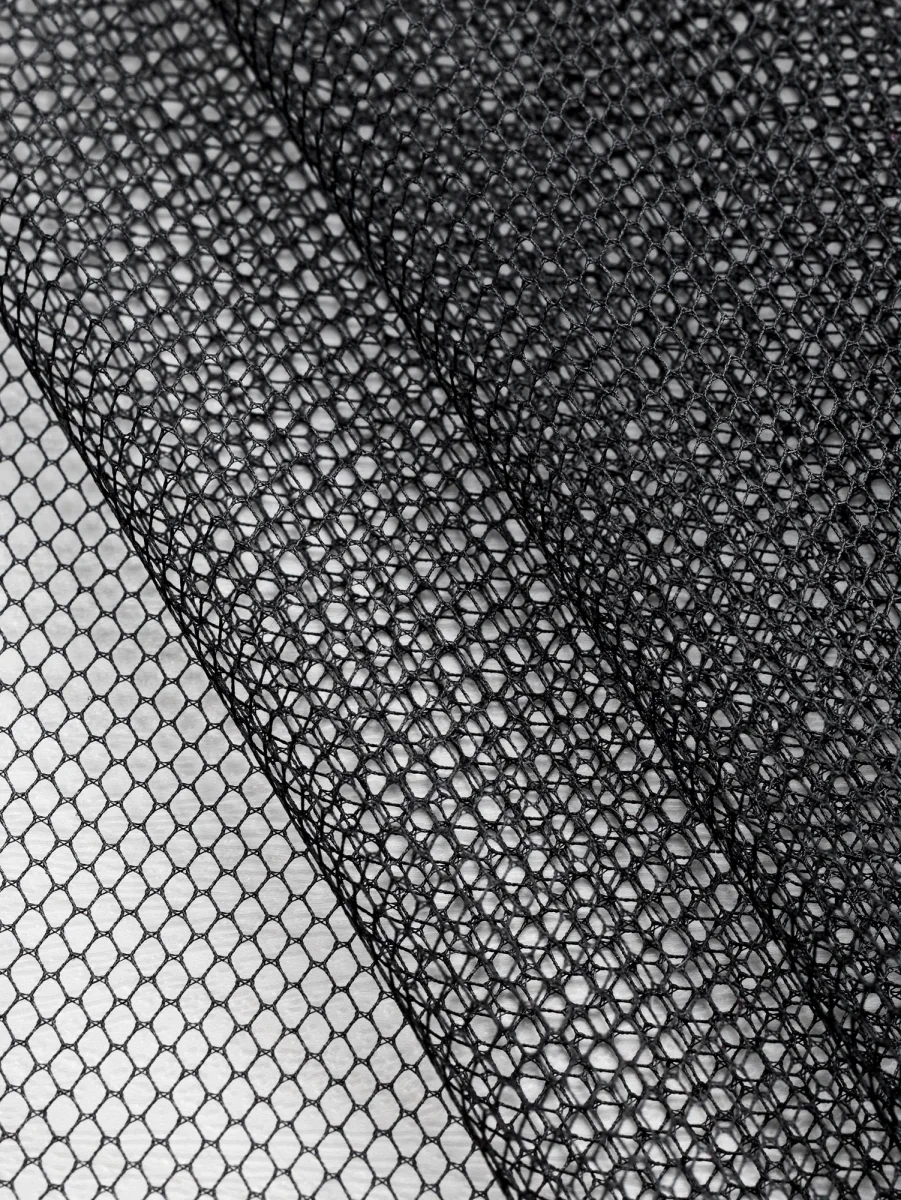 Polyester Tulle Deadstock - Black