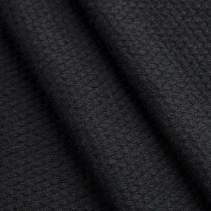 Popcorn Textured Fleece Deadstock - Black