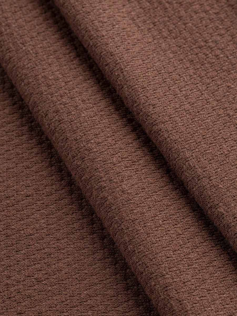 Popcorn Textured Fleece Deadstock - Cinnamon – Image 2