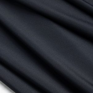 Recycled Nylon Spandex Swimwear Fabric - Black