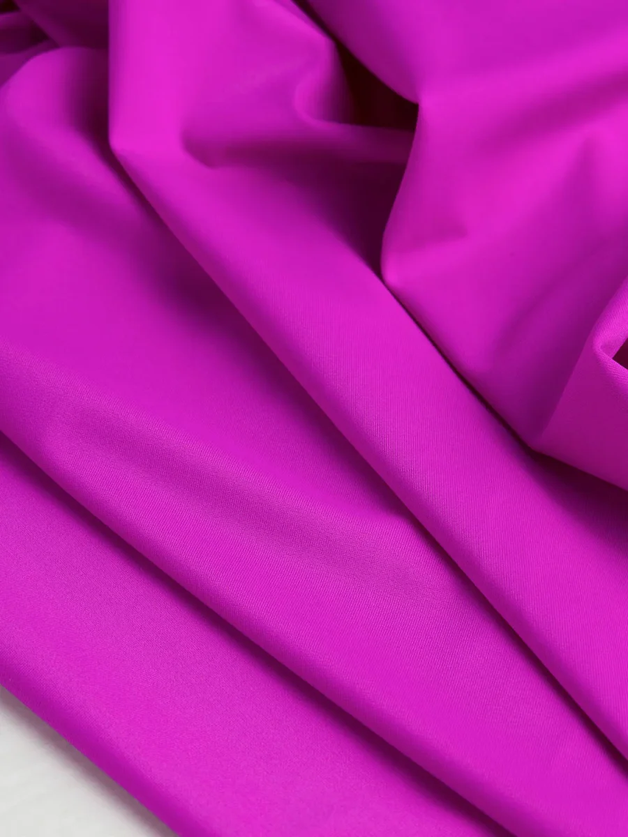 Recycled Nylon Spandex Swimwear Fabric - Magenta – Image 2