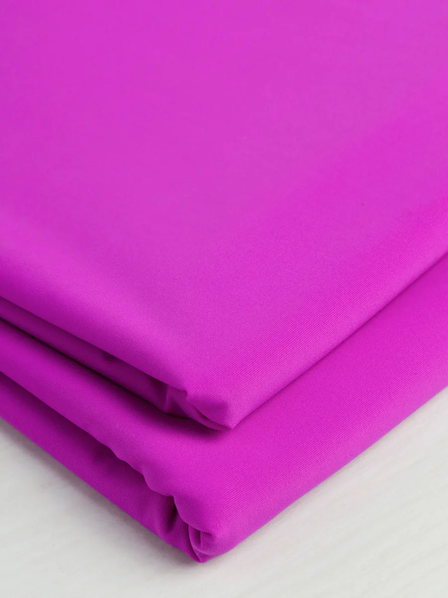 Recycled Nylon Spandex Swimwear Fabric - Magenta – Image 3
