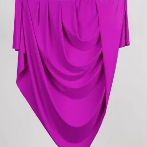 Recycled Nylon Spandex Swimwear Fabric - Magenta - Swatch