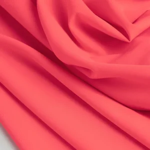 Recycled Nylon Spandex Swimwear Fabric - Neon Coral