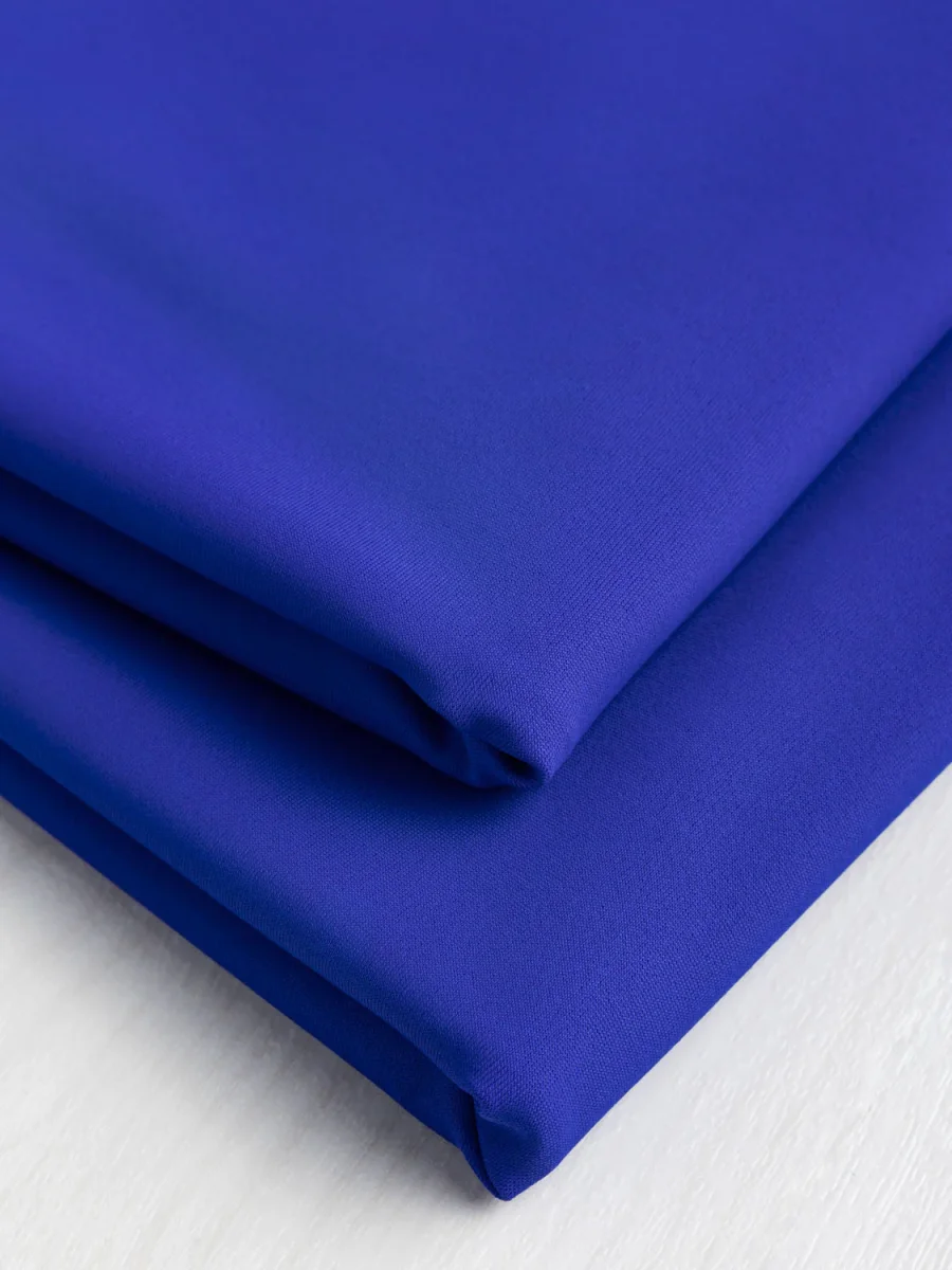 Recycled Nylon Spandex Swimwear Fabric- Ultramarine - Swatch – Image 4