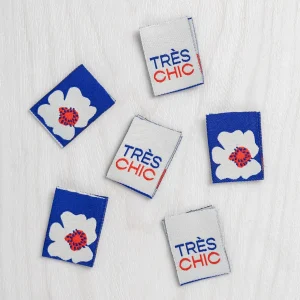 Core Fabrics Sewing Labels: 6 pack - Très Chic