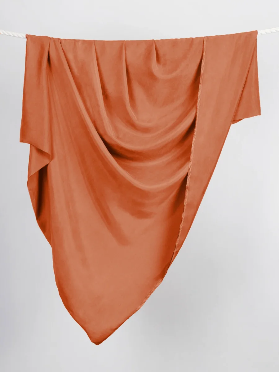 Sandwashed Cupro - Terracotta – Image 3