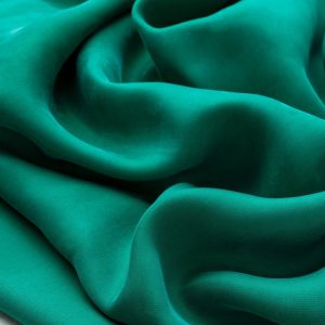 Sandwashed Cupro Deadstock - Emerald Green - Swatch