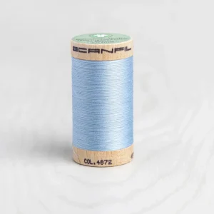 Scanfil Organic Cotton 50wt Thread 500 yards - Baby Blue 4872