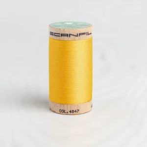 Scanfil Organic Cotton 50wt Thread 500 yards - Banana 4847
